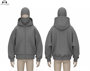 ONSTYLE SPORTS Masque d'hiver à capuche Tissu polaire de haute qualité Logo personnalisé Polyester/coton teint uni Respirant Écologique - Product Image 5