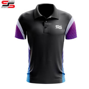 Logo personnalisé chemise de golf vêtements de sport haute performance séchage rapide prix pas cher sublimation hommes polos avec col - Product Image 1