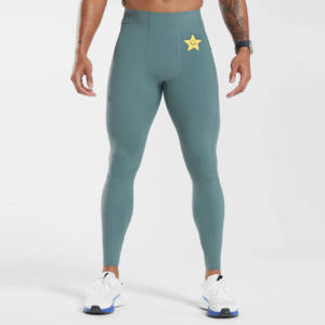 Leggings de sport pour homme en coton/bambou, séchage rapide, antibactérien, élastique, pantalon d'entraînement, leggings de fitness - Product Image 5