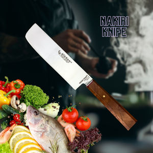 2024 Japonesa nakiri มีดเชฟ9นิ้วคมมากซาซิมิมีดด้ามไม้มีดทำครัวมืออาชีพใบมีดสแตนเลส - Product Image 5