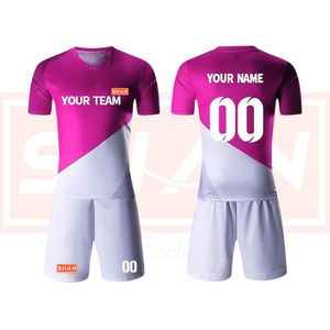 Ensemble d'uniformes de football de nouvelle conception Kits d'équipement prêts pour le matériel sublimés T-shirt de football américain léger à séchage rapide avec short - Product Image 5