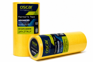 Cinta de enmascarar de papel crepé de 50 mm x 50 m para una eliminación limpia y pintura profesional Oscar - Product Image 3