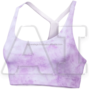 Soutien-gorge de sport pour femme, léger, à séchage rapide, respirant, réversible, grande taille, couleur unie, polyester/coton - Product Image 1