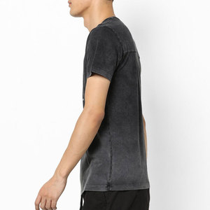 เสื้อยืดผู้ชายผ้ากรดมาใหม่ล่าสุดสินค้ามา2024เสื้อยืดสีพื้นทันสมัย - Product Image 2