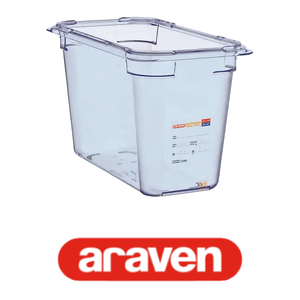 Bandeja Gastronorm Araven GN 1/3 ABS 32.5 x 17.6 x 20 h cm, Equipo de Catering, Suministros para Restaurantes, Contenedores Gastronorm - Product Image 4