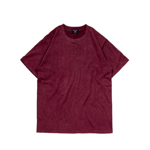 Fait de haute qualité Pigment colorant et lourd Vintage lavage t-shirt hommes 260gsm populaire surdimensionné acide lavage chemise - Product Image 6