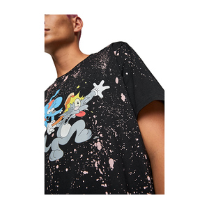 Venta al por mayor última moda patrón sólido camisetas de manga corta con cuello redondo de alto impacto de la etiqueta personalizada ODM servicios - Product Image 5