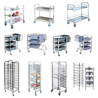 Chariot de boulangerie mobile en acier inoxydable pour le refroidissement des aliments, 16 niveaux, plateau, chariot de boulangerie