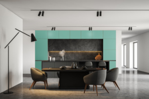 1002 azul claro HPL contrachapado compacto brillante mate piedra grano de madera diseño minimalista decorativo exteriores muebles gabinetes - Product Image 2