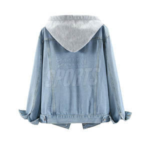 Chaqueta con Capucha y Botones Personalizada, Grosor Estándar, Ecológica, con Logotipo Impreso en la Parte Delantera, 100% Algodón, Ropa de Invierno para Mujer - Product Image 2