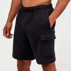 Short de survêtement pour homme Style High Street, couleur unie, teint uni, élastique, taille moyenne, coupe confortable, longueur au genou, nouveau Streetwear haut - Product Image 1