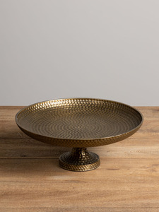 Venta caliente Soporte de pastel martillado de metal redondo para Decoración de mesa de hotel y hogar a bajo precio - Product Image 3