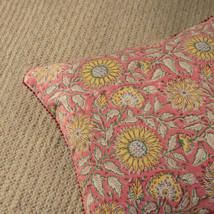 Housse de coussin carrée imprimée numérique 18 "x 18" Housse de coussin décorative pour la maison en ligne - Product Image 4