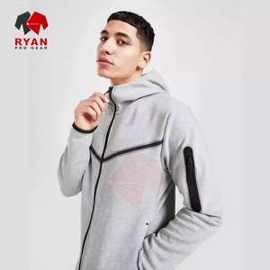 Survêtement personnalisé pour hommes Survêtement style fermeture éclair avec fermeture respirante Logo personnalisé personnalisé - Product Image 4