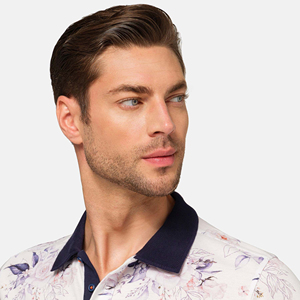 Vente en gros 100% coton imprimé hommes pour polos respirant avec logo personnalisé motif solide disponible en vrac - Product Image 2