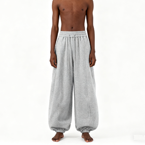 กางเกงวอร์มผ้าฟลีซหนาสำหรับผู้ชายแห้งเร็วระบายอากาศได้ดีเข้ารูปปกติทำจากผ้าฝ้าย100% สั่ง460gsm ได้ตามต้องการ - Product Image 4