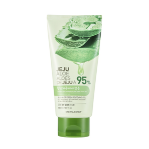 THEFACESHOP Jeju Aloe Fresh Gel calmante Hidratante corporal 300ml Vitamina B5 y C Cuidado adulto rico - Product Image 1