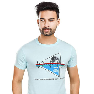 Camiseta de lavado ácido de gran tamaño Vintage Retro de alta calidad de punto de algodón pesado con diseño de cuello redondo con estampado de logotipo personalizado - Product Image 3