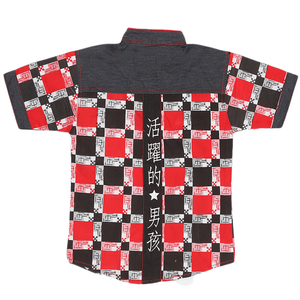 Chemise décontractée pour garçons - Rouge - Product Image 2