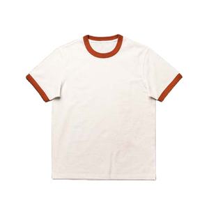 T-shirt Ringer pour homme, vêtements grande taille, style streetwear, 100% coton, manches courtes, vêtements décontractés d'été, tricot régulier respirant - Product Image 2