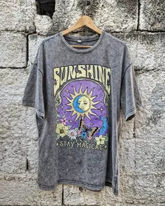 T-shirt court Boxy surdimensionné en éponge française 100% coton personnalisé pour hommes sérigraphie de luxe motif tricoté - Product Image 2