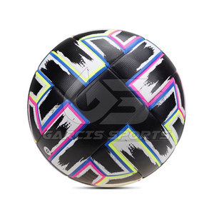 Balón de fútbol promocional de tacto suave disponible en varios colores para escuelas, universidades, balón de fútbol cosido a mano de PU Premium - Product Image 3
