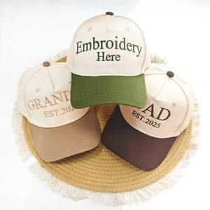 Gorras de béisbol con logotipo bordado personalizado, gorras deportivas Premium, gorras de béisbol personalizables de perfil alto - Product Image 3