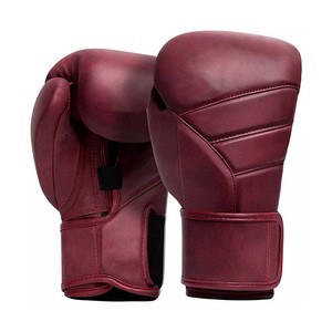 Guantes de boxeo de cuero genuino, de alta calidad, personalizados, con etiqueta privada - Product Image 4