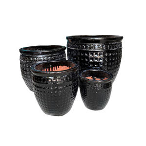 Pots à fleurs en céramique brillante de grande taille et pots en argile pour l'intérieur/l'extérieur, la maison, le jardin, le paysage et la terrasse, parmi les plus vendus - Product Image 1