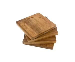 Posavasos de madera de acacia con estilo, Juego de 4 posavasos redondos de madera de acacia para bebidas y uso en bar de vino para mesa de Hotel, alfombrillas y almohadillas - Product Image 6