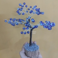 Nouvel Arrivage Arbre Décoratif en Pierre Gemme Œil Turc Bleu Écologique Fait Main, Vente en Gros, Qualité Supérieure pour la Protection de la Maison et du Bureau