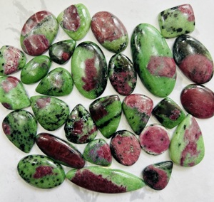 AAA Grade Haute Qualité 100% Naturel Rubis Zoisite Cabochon Perles De Pierre En Vrac Pendentifs Personnalisés Pour La Fabrication De Bijoux - Product Image 3