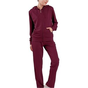 Nuevo Conjunto Deportivo de Invierno para Mujer, Más Vendido de Fábrica, con Capucha, Estampado Sólido, Pantalones de Jogging, Corte Regular, Precio Bajo - Product Image 1