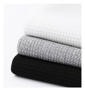Roof Gallery Plus Size Men's Waffle Knit Crew Neck T-Shirt 260gsm Breathable Casual Short Sleeve Solid Color Blank for Printing - Product Image 5