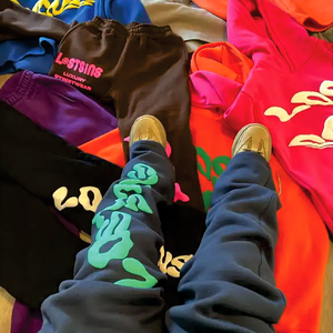 Chándal Pullover Jogger Pants Set HOODIE Custom Printing Chándal Fleece Cotton Sweatsuit & Sweatpants Set para hombres - Product Image 6