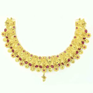 Joyería Chapada en Oro de 14K, 18K y 24K al por Mayor, Conjunto de Joyería con Diseño Floral, Joyería India, Joyería de Latón Rellena de Oro. - Product Image 4