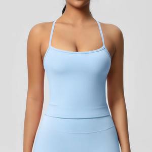 Camiseta Deportiva de Nylon para Mujer, Nueva Llegada, Venta al por Mayor, Personalizada, Súper Suave, Ajustada, para Gimnasio, Correr y Yoga - Product Image 4