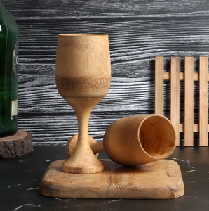 แก้วไวน์ทำจากไม้ดีไซน์อินเดียแก้วไวน์ทำจากไม้ - Product Image 5