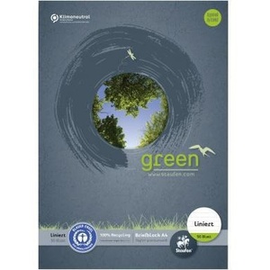กระดาษเขียนจดหมายสีขาวพรีเมี่ยม 70 กรัม/ตร.ม. 50 แผ่น DIN A4 มีเส้นบรรทัด STAUFEN - Product Image 1