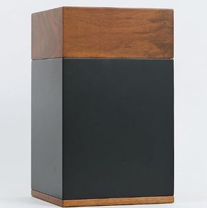 Urna antigua de nogal negro para cremación humana Urna de madera de ceniza para funeral DE AYAANS - Product Image 5