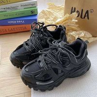 Chaussures de sport à semelle épaisse pour hommes, baskets décontractées tendance, tailles pour femmes 36 à 44, design unisexe élégant et à la mode