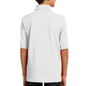 Polo clásico juvenil con cierre de dos botones, manga corta, ajuste seco, rendimiento informal atlético, polos de Golf que absorben la humedad - Product Image 2