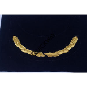 Bordado a mano oficial uniforme pico gorra personalizada lingotes de oro bordado picos ceremonial oficial pico gorras - Product Image 3