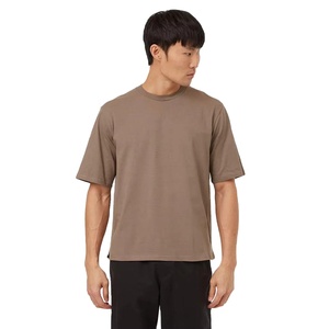 เสื้อยืดผ้าฝ้ายโอเวอร์ไซส์สำหรับผู้ชายเสื้อยืดคอกลมระบายอากาศพิมพ์ลายน้ำหนักแบบกำหนดเอง - Product Image 1