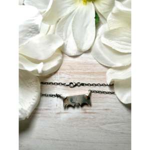 Collier Steve Francisco en Coton Doux, Dahlia et Argent Sterling avec Technologie d'Encastrement par Sertissage - Product Image 2