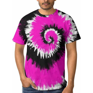 Casual Wear Tie Dye Camisetas Over Size Mejor algodón Poliéster Material Hecho Tie Dye Camisetas - Product Image 1