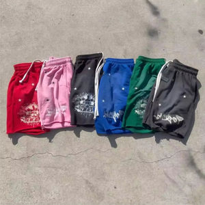 Pantalones Cortos Personalizados de Algodón con Estampado Serigrafiado, Estilo Desteñido por el Sol, Cintura con Cordón Ajustable, Unisex, OEM 2025 - Product Image 6