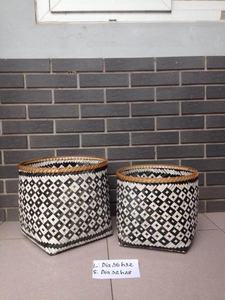 Cesta de bambú vintage de Vietnam, precio al por mayor, forma circular para almacenamiento de alimentos - Product Image 6