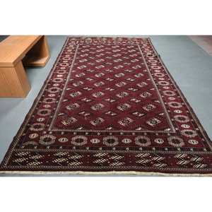 พรมปูพื้นขนาดใหญ่สีขาวแดงแบบดั้งเดิมพรมขนแกะตุรกี6.6x11.7ฟุตสำหรับโถงทางเดินพรมข้างเตียง - Product Image 1