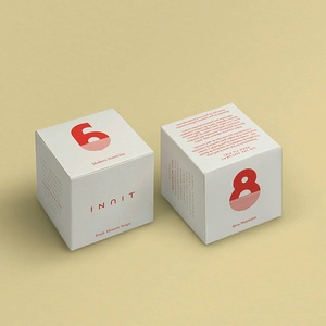 Cajas de palomitas de maíz de papel para manualidades personalizadas con etiquetas adhesivas, diseño de Arte Negro, embalaje rosa para jabón honesto, mantequilla, aperitivos, laboratorio de leche - Product Image 3